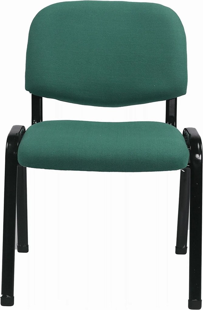 Scaun ISO 2, verde/negru, stofa, 53x55x82 cm