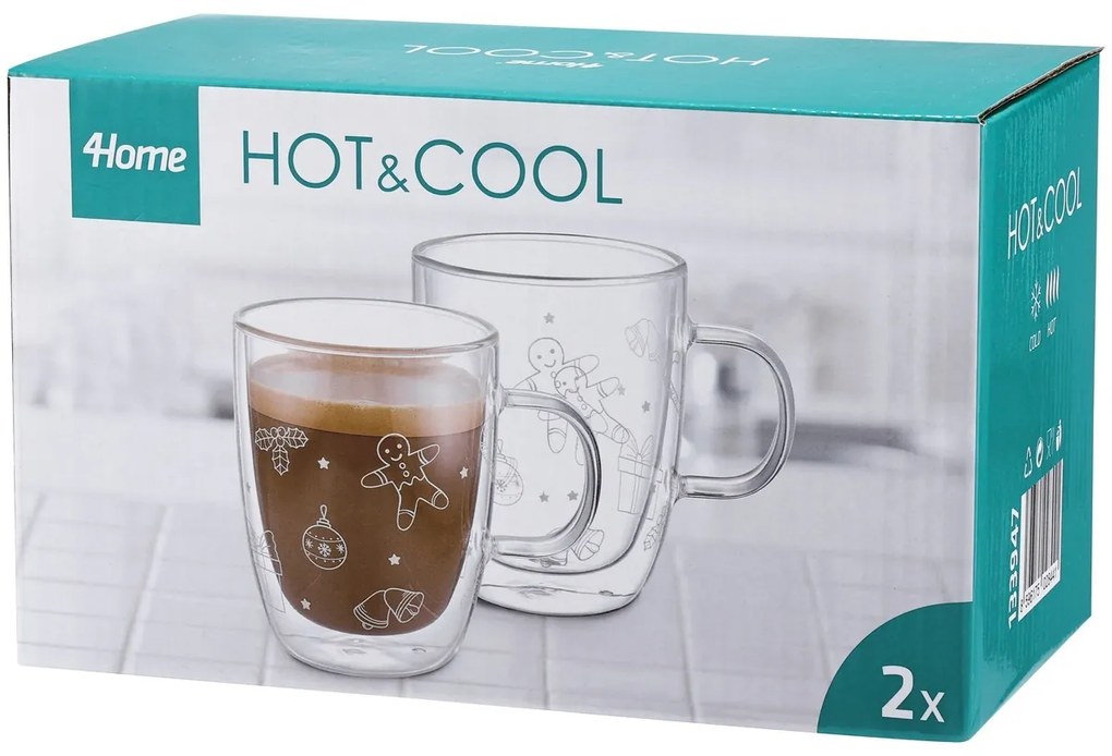 Pahare termo 4Home Winter Hot&Cool 400 ml, 2buc.
