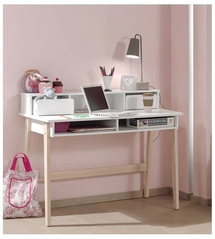 Birou pentru copii Vipack Kiddy, alb