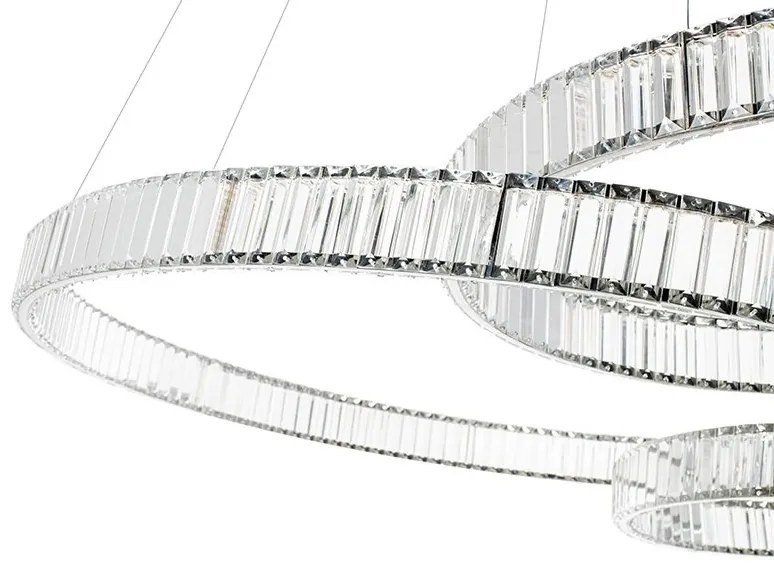Lustra LED moderna design deosebit CHARMES 160A crom