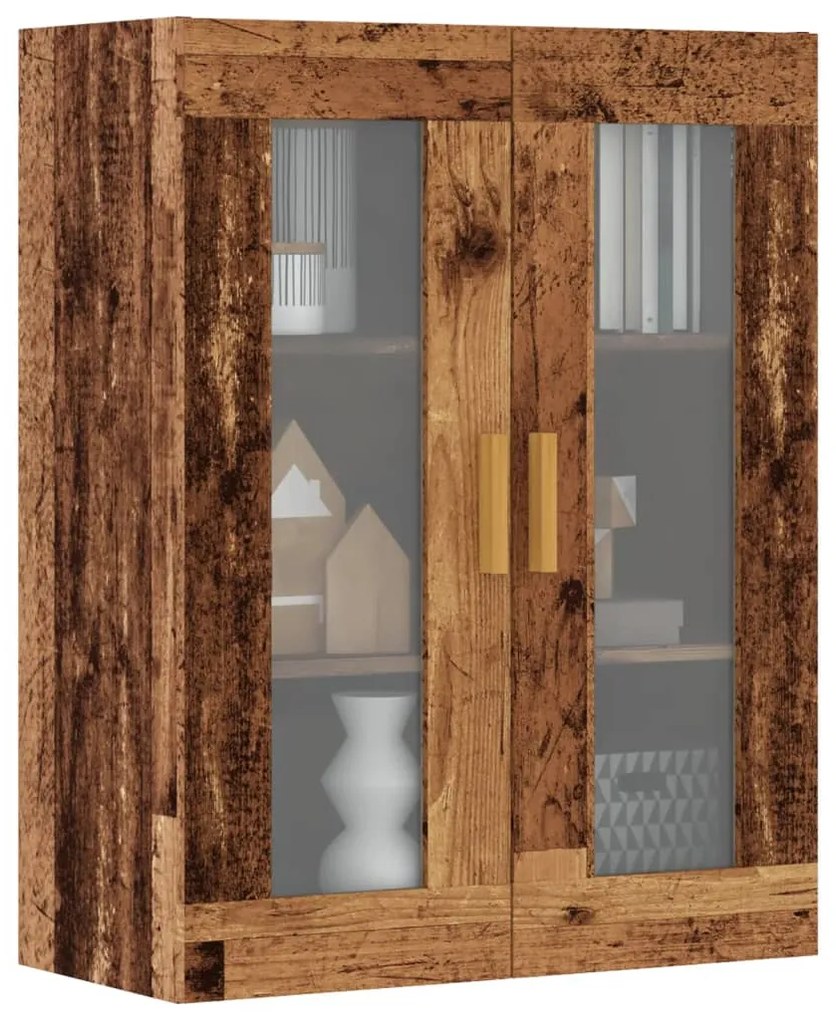 vidaXL Dulap de perete suspendat, lemn vechi, 69,5x34x90 cm