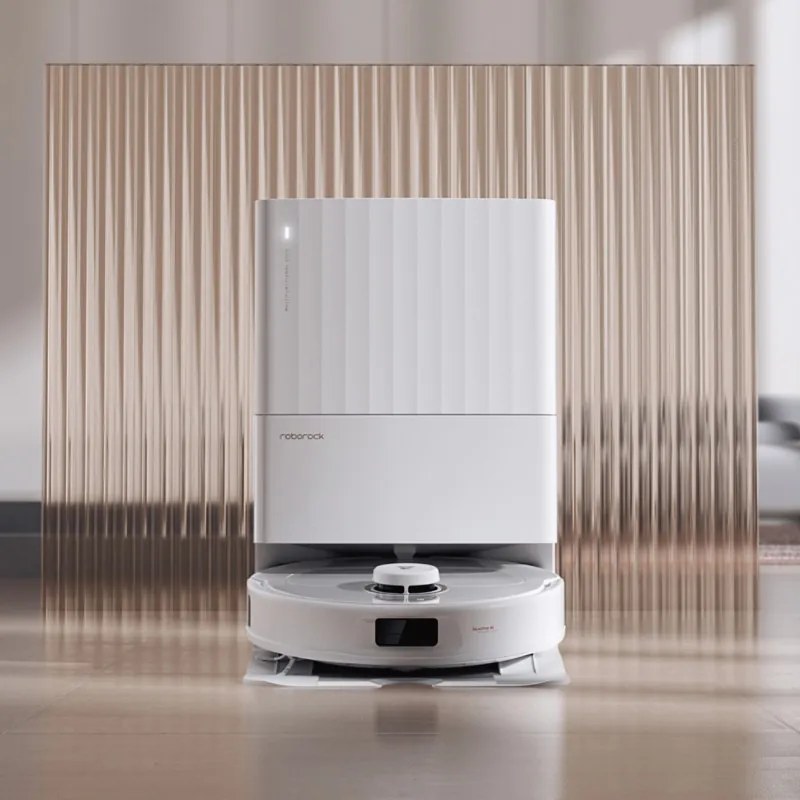 Robot aspirator Roborock Q Revo Max V, 7000Pa, 180 min, 300 m², Dry/Mocro, Wi-Fi, PreciSense® LiDAR + Reactive AI, Asistent vocal, Alb