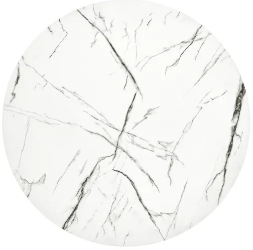 Măsuță de cafea ANTICA 41x55 cm negru/decor marmorat