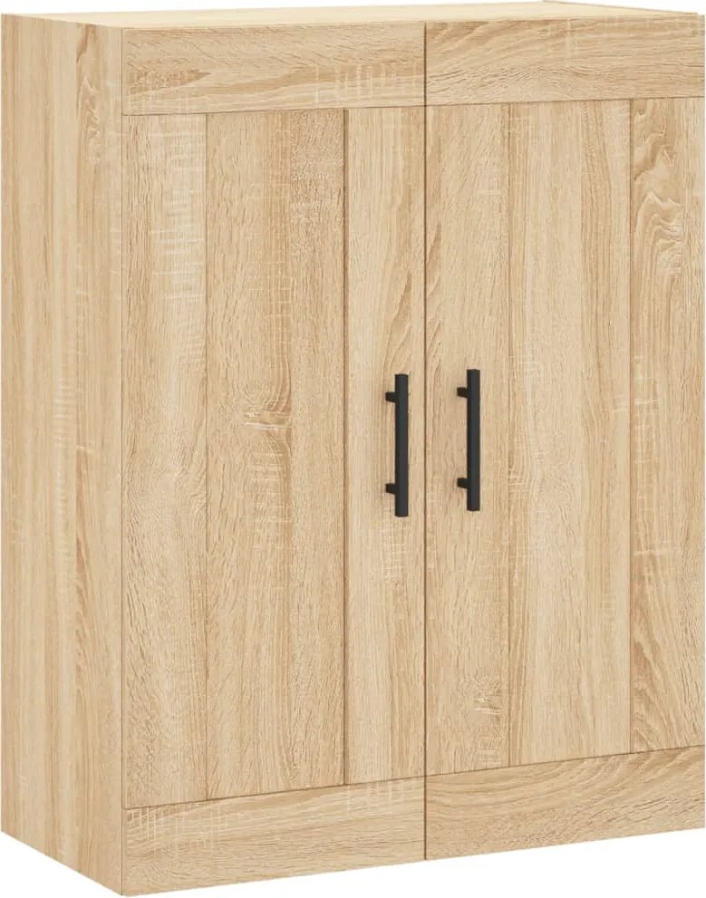 vidaXL Dulap TV pe perete stejar sonoma, 69,5x34x90 cm, lemn prelucrat