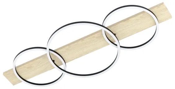 Plafonieră LED Eglo 901717 BOYAL 3xLED/12W/230V 3000K bej/negru