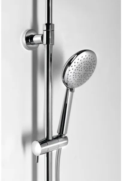 Sapho - Set de duș SOLARIS cu baterie, crom lucios