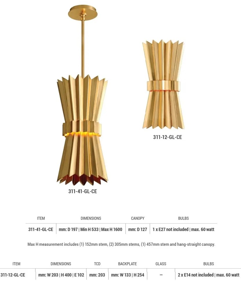 Pendul design modern MOXY