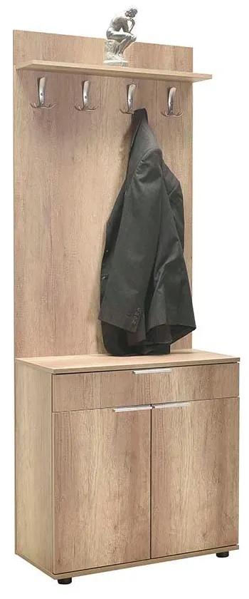Cuier cu Pantofar Adore Porto Aero cu usa si sertar, 73 x 187 x 36 cm