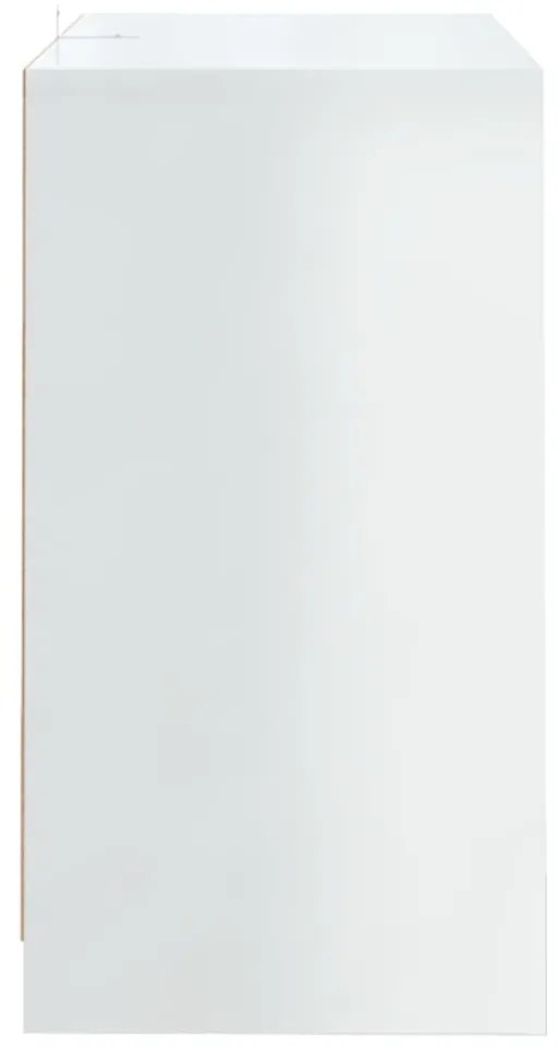 Servanta, alb extralucios, 70x41x75 cm, PAL 1, Alb foarte lucios