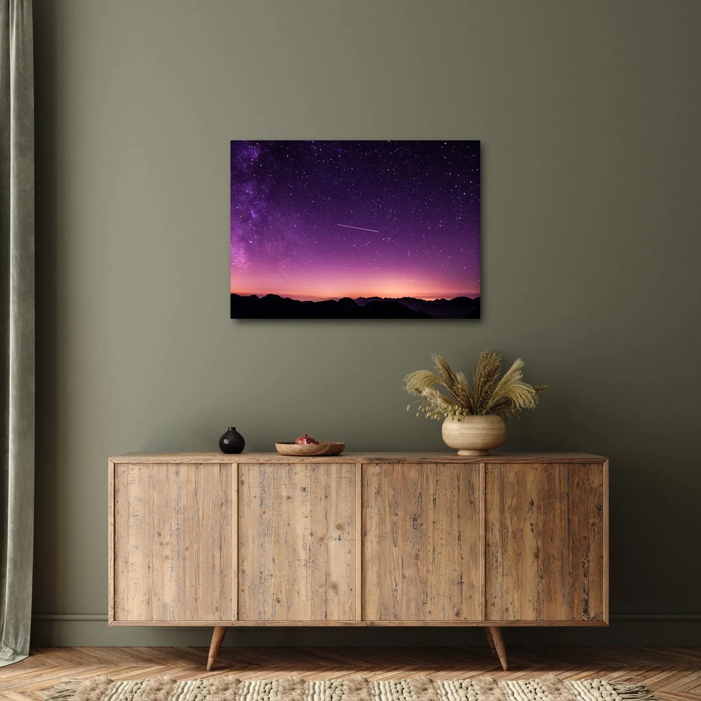 Tablou cu cerul și stea căzând (70x50 cm)