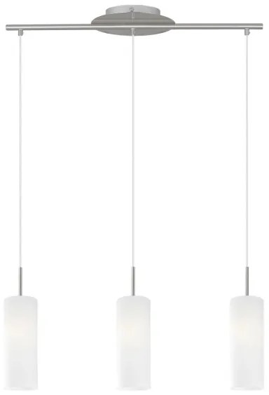 Abajur de rezervă din sticlă Eglo Troy 3 alburiu