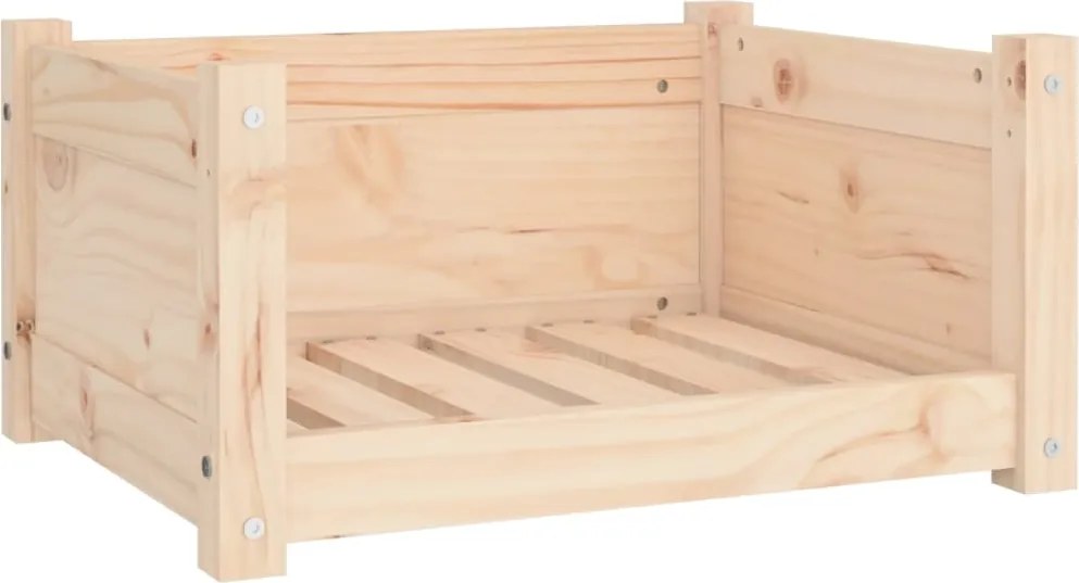 vidaXL Pat pentru câini 55,5x45,5x28 cm Lemn masiv de pin