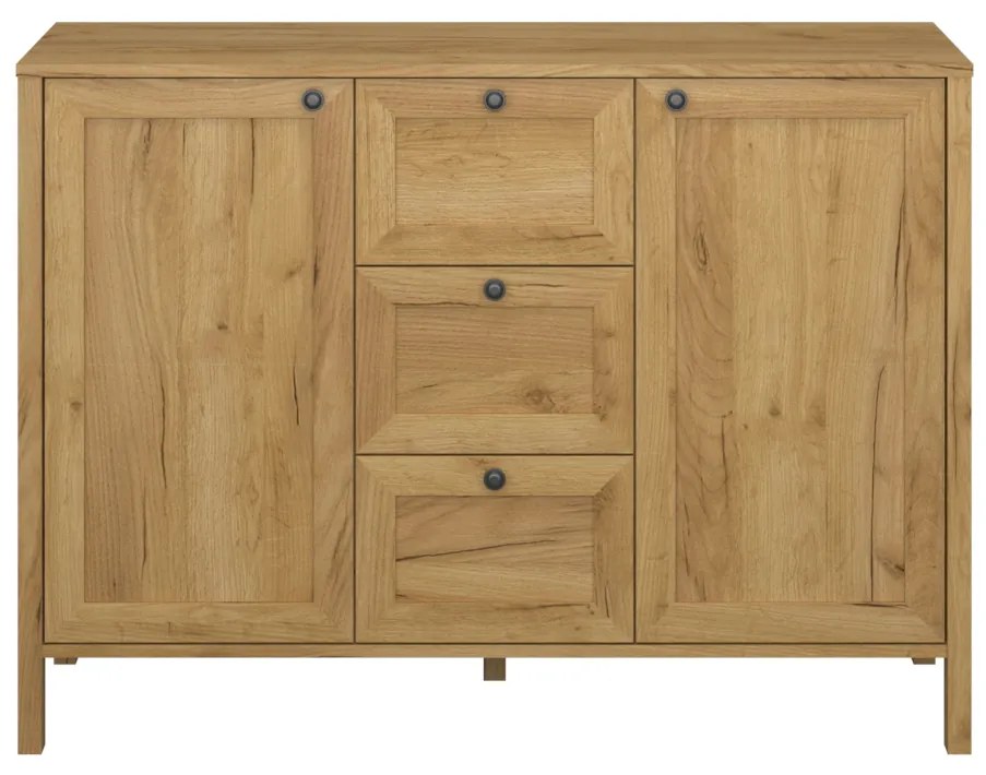 Comodă Keira 2D3S (Stejar craft auriu). 1052992