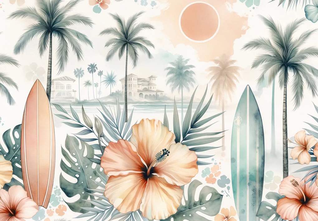 Fototapet - Hawaii abstract (147x102 cm)