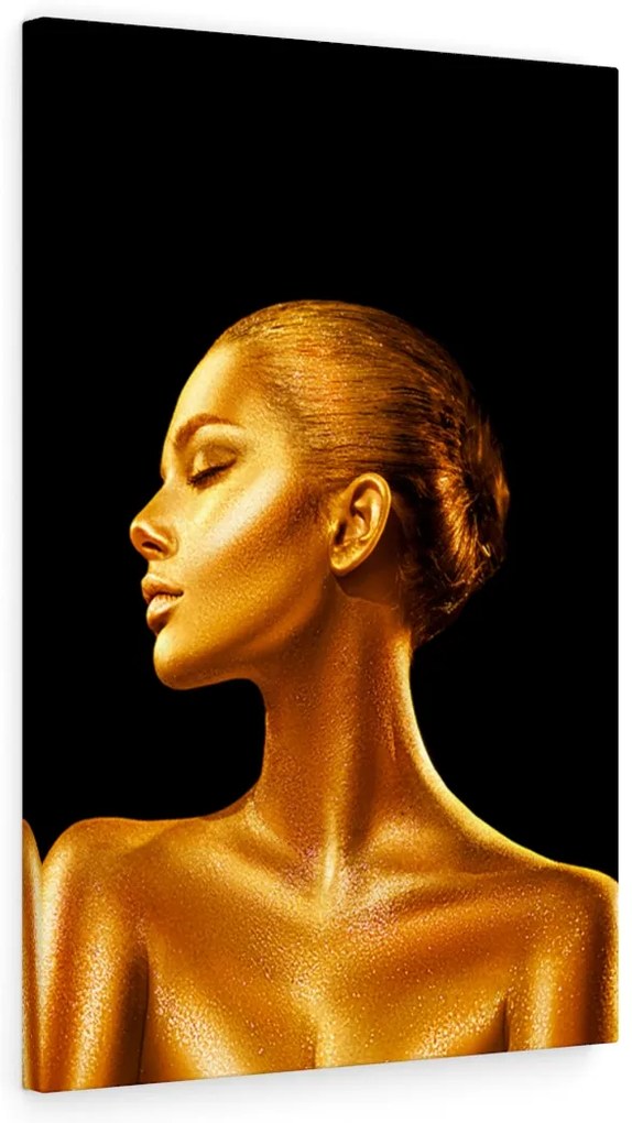 Tablou canvas Gold Girl 120x80 cm