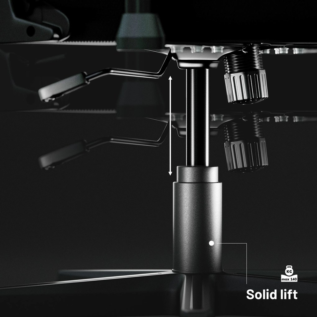 Scaun de gaming pivotant Diablo X-Starter negru și roșu