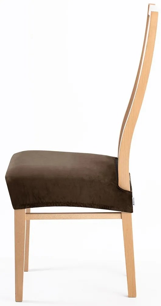 Restilo Husă elastică pentru scaun Sento maroînchis, 40 x 40 + 5 cm