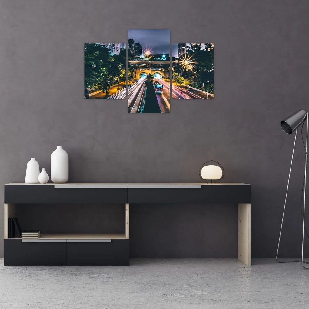 Tablou - Oraș de noapte (90x60 cm)