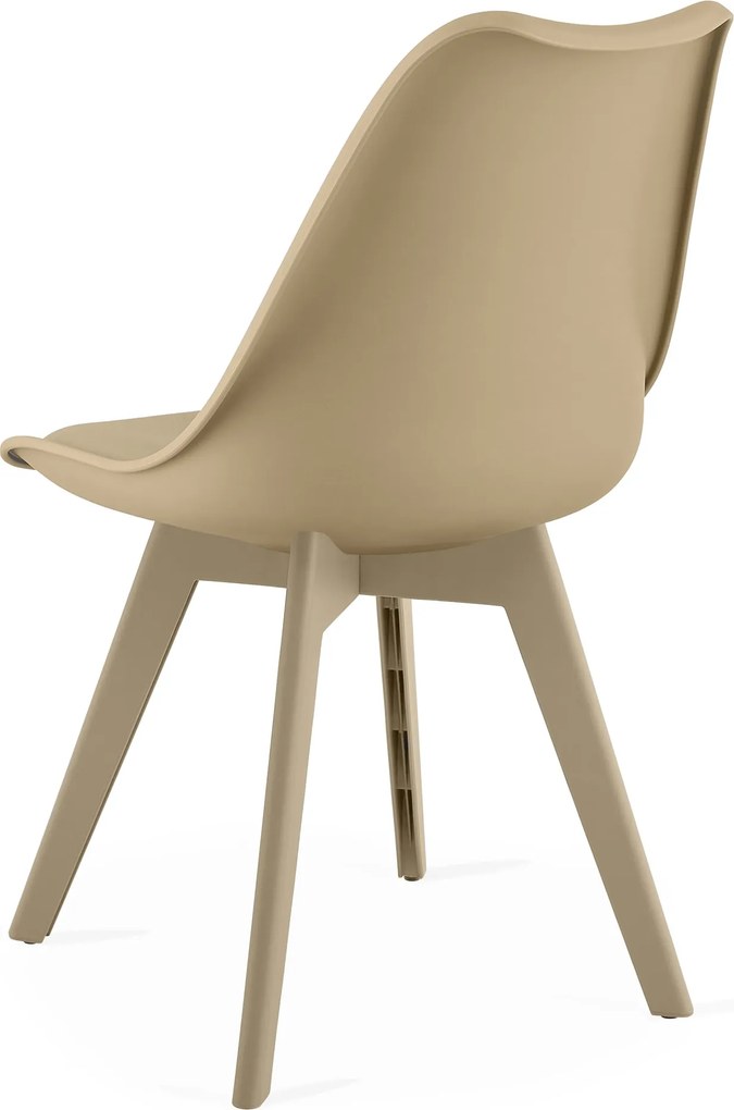 OFERTA Scaun bej BALI MARK cu picioare bej II. calitate