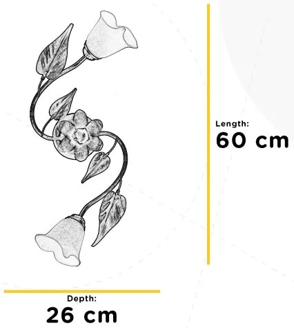 Plafonieră VANDA 2xE14/6W/230V ONLI