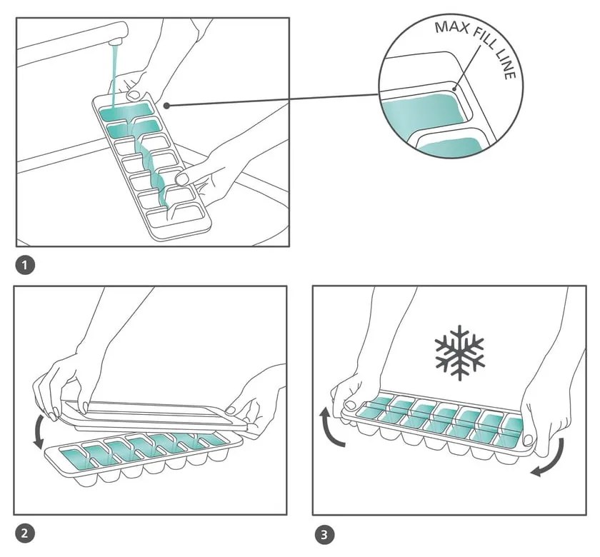 Forme pentru gheață 2 buc. Easy-fill – Joseph Joseph