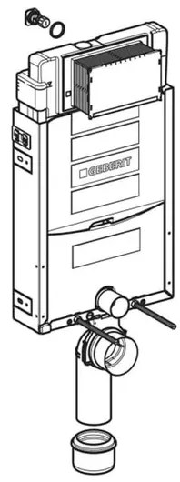 Rezervor incastrat Geberit Sigma cu cadru Kombifix pentru wc suspendat 108 cm