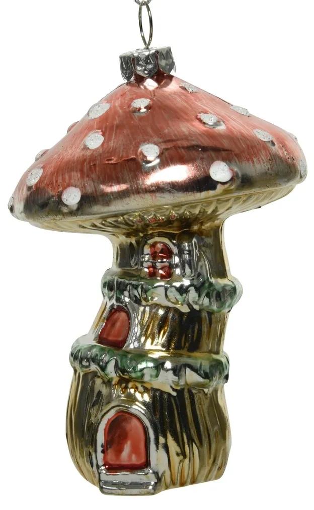 Glob Mushroom, Decoris, 7x10.5 cm, plastic, multicolor