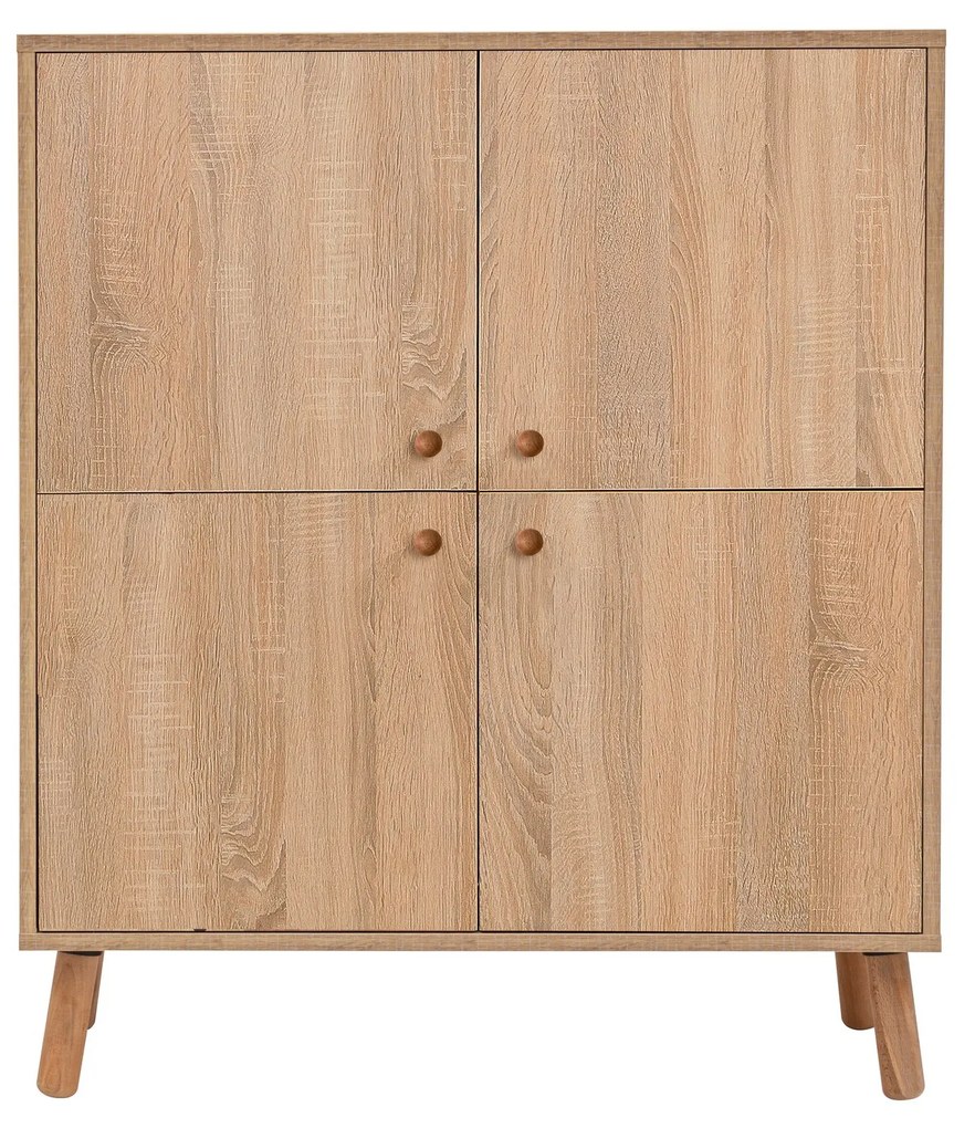 Mobilier pentru hol Maluxe 200 (Stejar sonoma + Albastru închis). 1089082