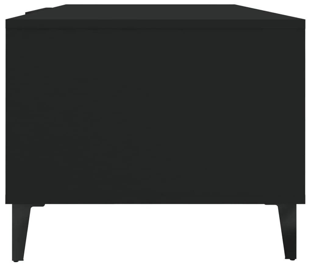 Masuta de cafea, negru, 102x50x40 cm, lemn compozit Negru, 1