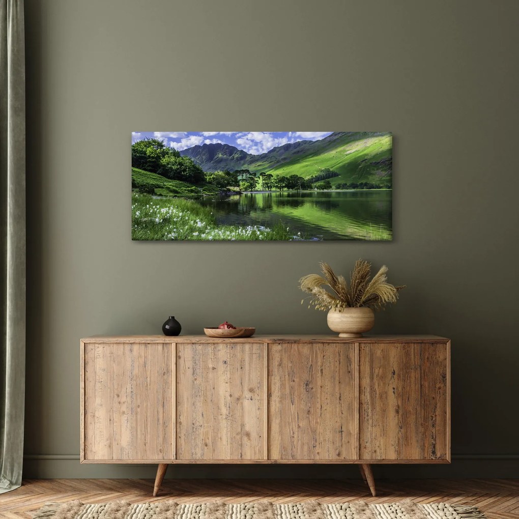 Tablou - Peisaj cu un lac (120x50 cm)