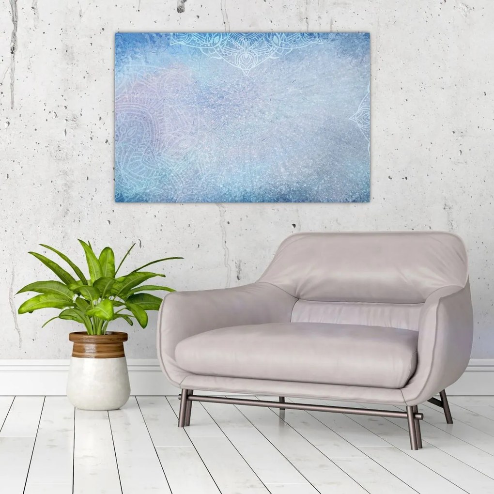 Tablou - Mandala in albastru (90x60 cm)