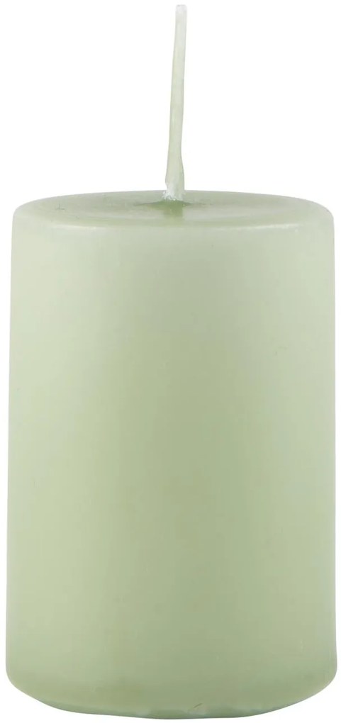 IB Laursen Lumanare pilon verde LIGHT GREEN 6 cm