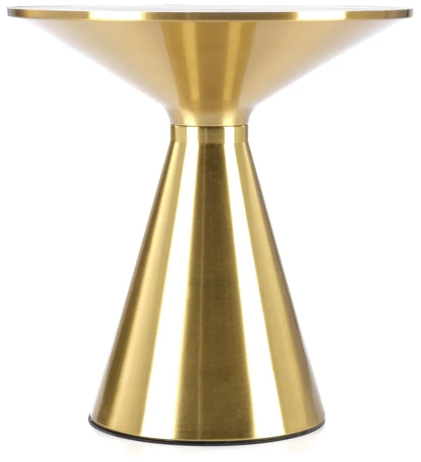 Masuta de cafea Tribeca - marmura alba/gold