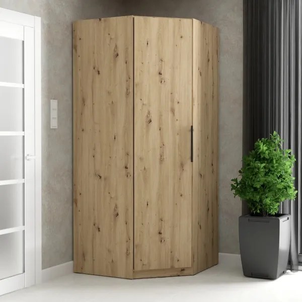 Dulap de colț MARO 94x213 cm, stejar artisan