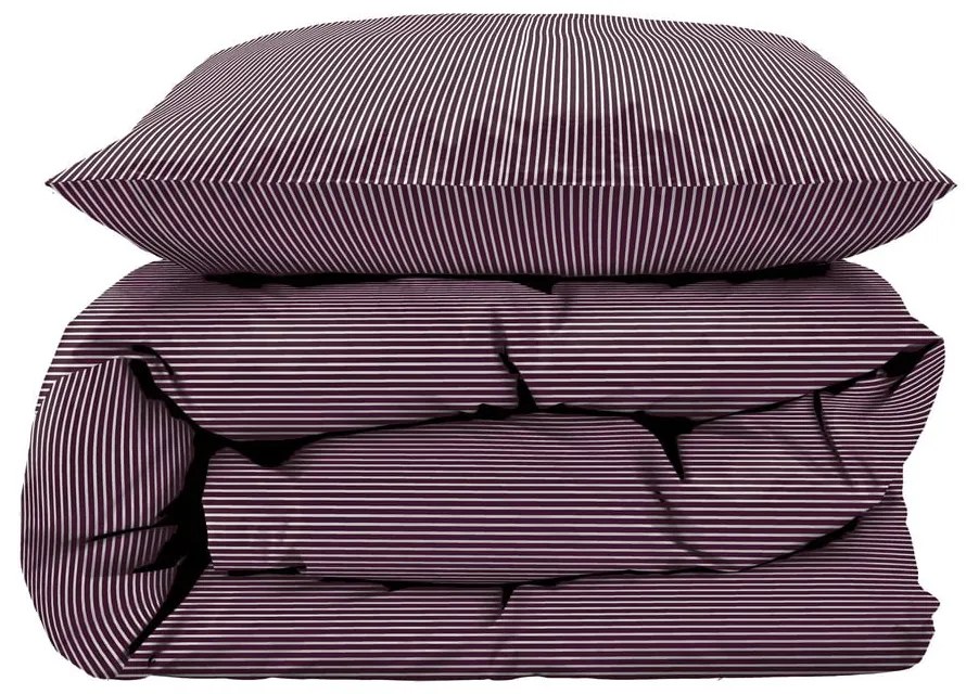 Lenjerie de pat mov din bumbac pentru pat de o persoană 140x200 cm Cheerful – Södahl