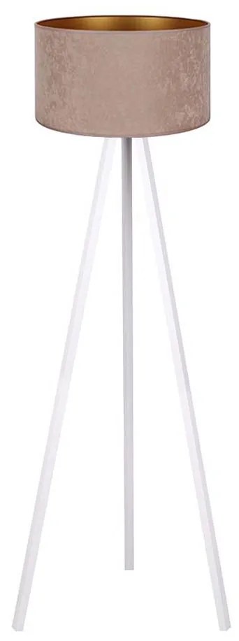 Lampadar VELVET 1xE27/60W/230V alb/bej Brilagi
