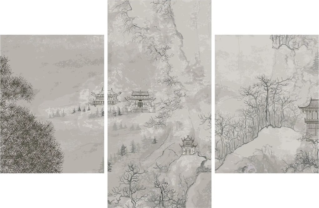 Tablou - Peisaj chinezesc (90x60 cm)