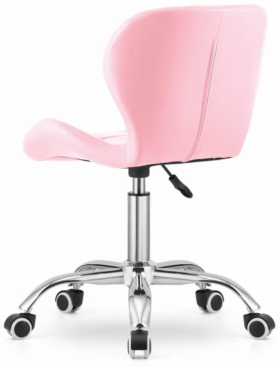 Set pentru birou masa de birou TAYLOR SONOMA 100x50 cm + scaun de birou AVOLA din piele ecologica roz
