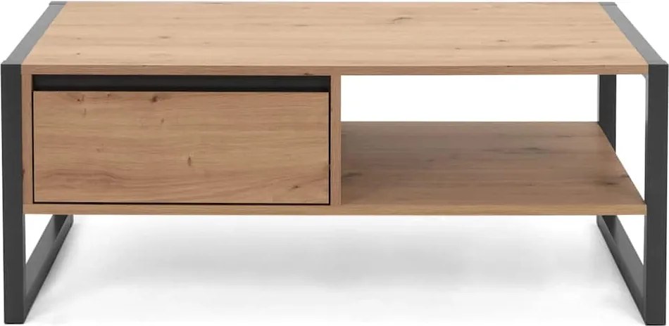 Finori Măsuță de cafea "Denver 55", stejar artisan și gri antracit