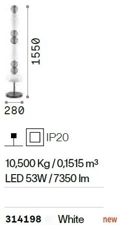 Lampadar/Lampa de podea LED design modern Lumiere pt