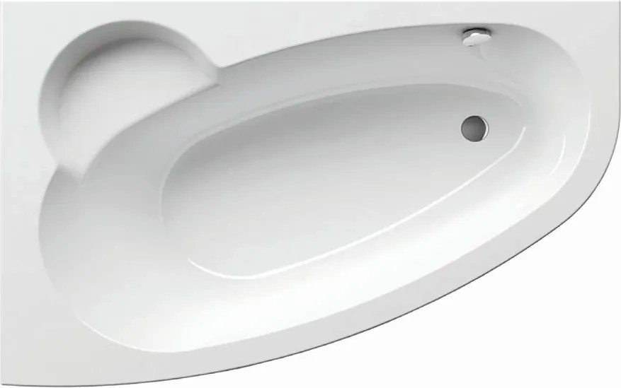 Ravak C461000000 - Cadă de colț ASYMMETRIC 160x105 cm acrilică/albă