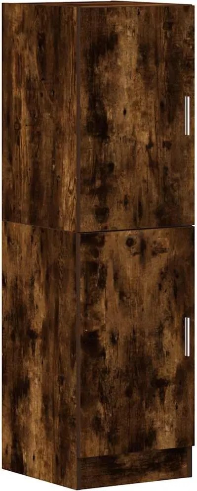 vidaXL Dulap de bucătărie, stejar fumuriu, 38x41,5x131,5 cm, lemn