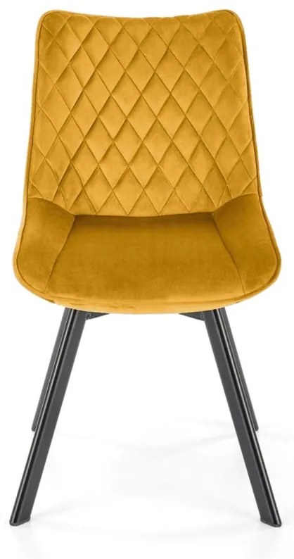 Scaun K520 velvet mustariu