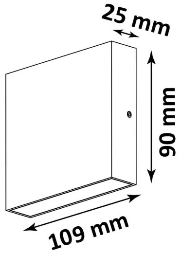 Aplică LED de perete CHICAGO 2xLED/3,25W/230V IP44 albă