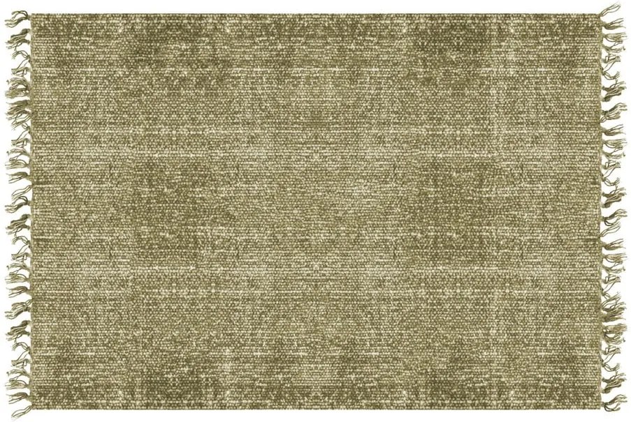 Covor PT LIVING Washed Cotton, 140 x 200 cm, verde