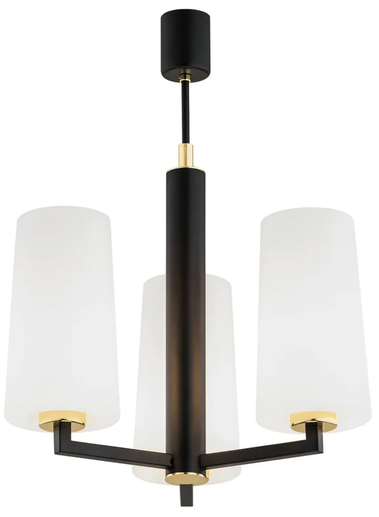 Lustra cu 3 brate design modern CAMELOT PLUS negru