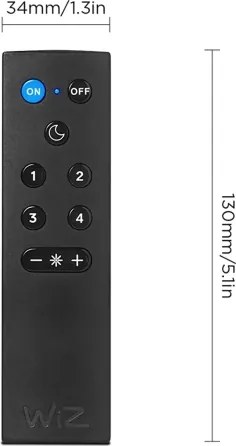 Set de 2 becuri LED RGBW reglabile A60 E27/9W/230V 2200-6500K Wi-Fi + telecomandă - WiZ