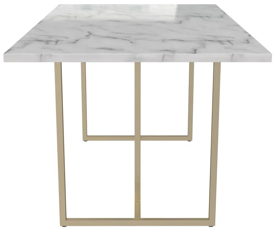 Masă de dining cu aspect de marmură 90x160 cm Astor – CosmoLiving by Cosmopolitan