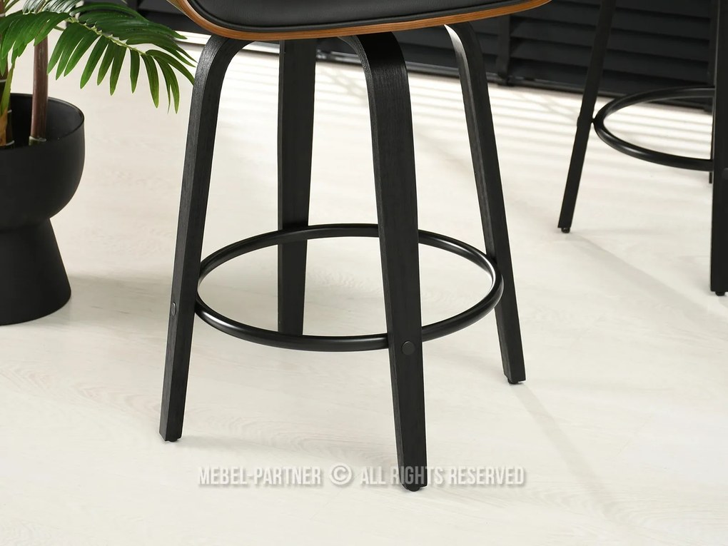 Scaun Rolf H (nuc închis + negru). 1110736