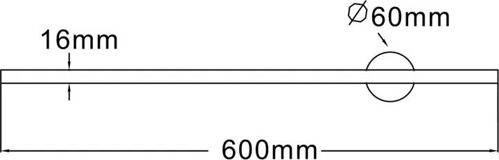 Aplica de perete LED pivotanta design liniar TROY 60cm